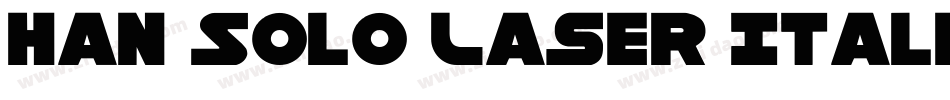 Han Solo Laser Italic字体转换